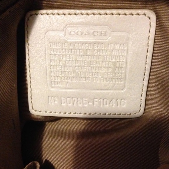 Vintage Coach Womens Leather Brown Canvas Bag Tote Purse & Sunglass Eye Case 1 - Picture 9 of 16